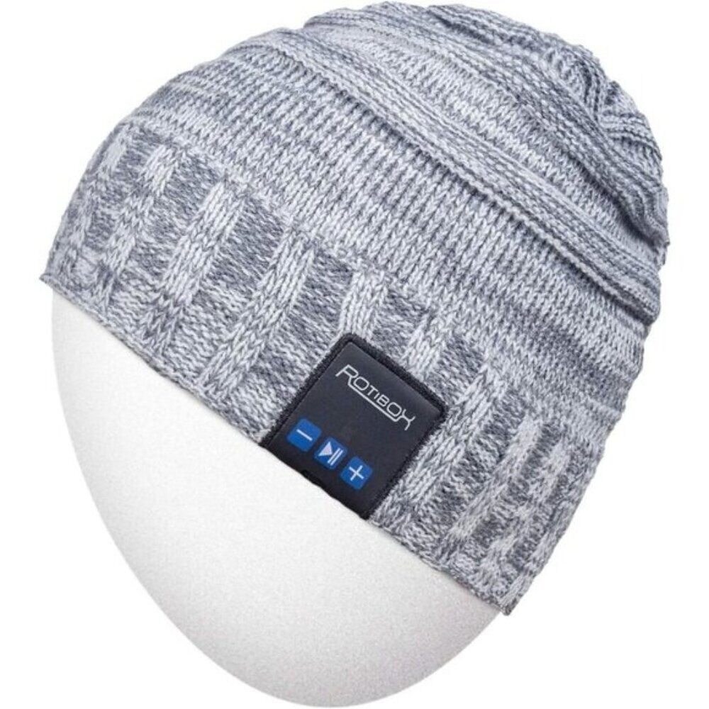 Rotibox Bluetooth Beanie Hat Wireless Headphone For Winter & Outdoor Sports